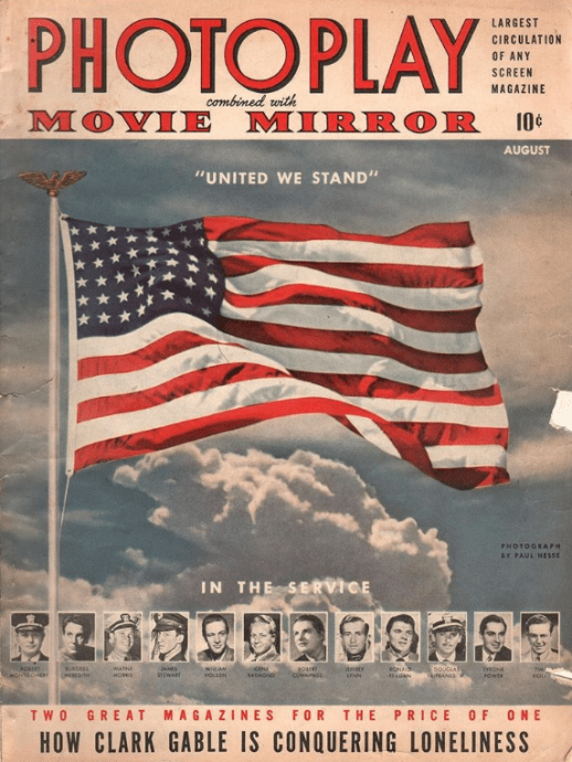 Photoplay August 1942 United Flag